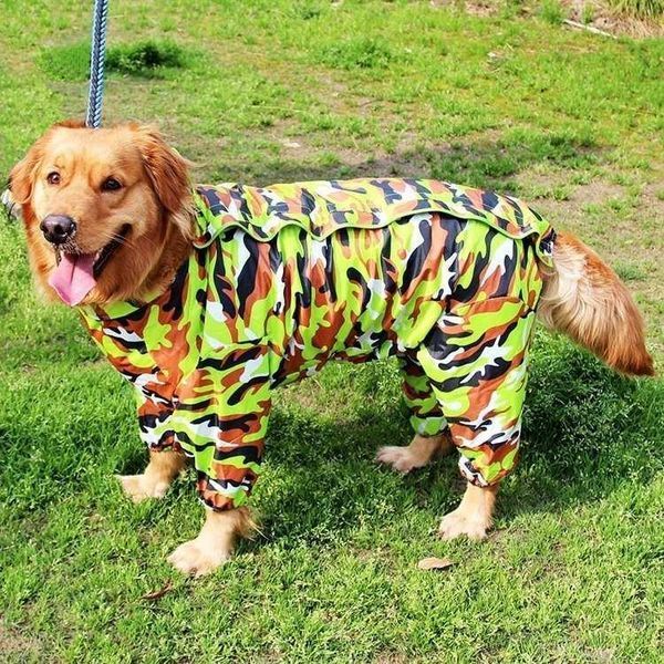 Дощовик для великих собак Камуфляж 5XL Зелений фото 6