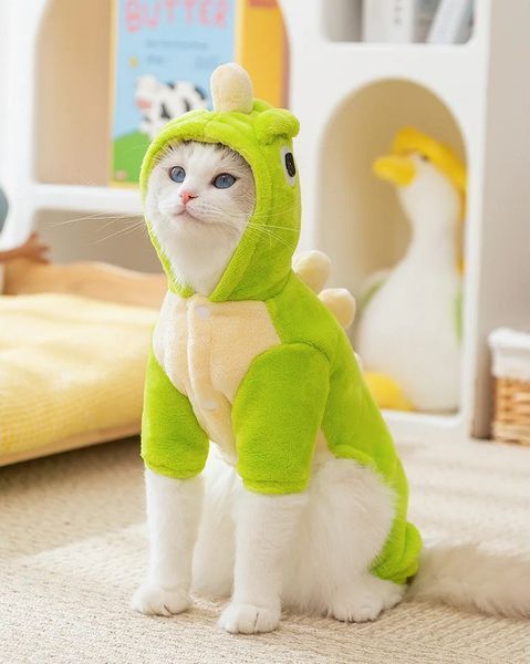 Костюм для котів (кішок) флісовий Ігуана XS Салатовий фото 5