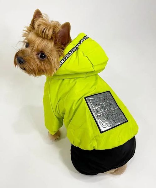 Зимовий комбінезон для собак Dog 2XL Салатовий фото 9