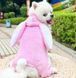 Костюм для собак флісовий Зайка XS Рожевий 109486226 фото 1