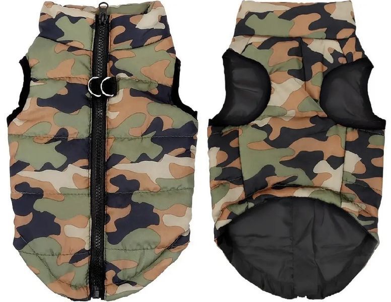 Жилетка для собак Камуфляж XS Зеленый фото 2