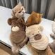 Флисовая кофта для котов (кошек) Медведь с ушками XS Коричневый 6401 фото 7