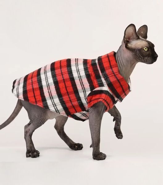 Рубашка для котов (кошек) Ретро XS Красный фото 3