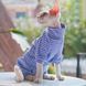 Костюм із закритим животом для котів Смугастик XS Синій 6509 фото 1