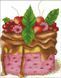 Набор для вышивания крестом 19х22 Фруктовый тортик Joy Sunday J423 109486585 фото 1