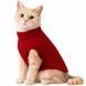 Светр для котів (кішок) Косичка XS Червоний фото 1
