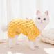 Флисовый костюм для котов (кошек) Соты XS Желтый 5759 фото 6