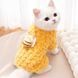 Флисовый костюм для котов (кошек) Соты XS Желтый 5759 фото 1