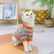 Флисовая кофта для котов (кошек) Полосочка XL Красно-зеленый 109488253 фото 3