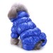 Зимний комбинезон «Дутик» для собак синий, размер M