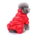 Зимний комбинезон «Дутик» для собак красный, размер XL