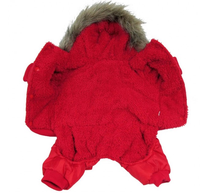 Зимний комбинезон «USA» для собак красный, размер 4XL