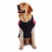 Жилетка для собак «Спорт», черно-розовая, размер 7XL