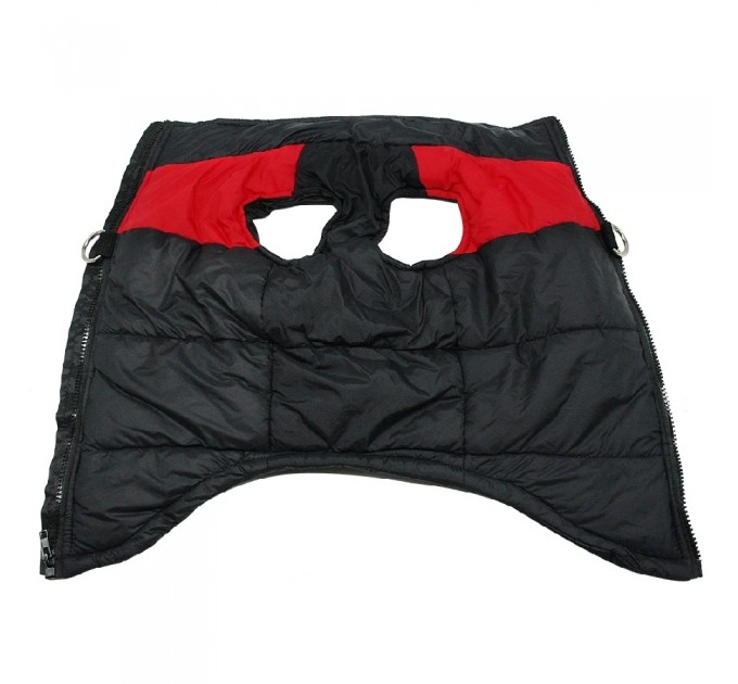 Жилетка для собак «Спорт», черно-красная, размер 6XL