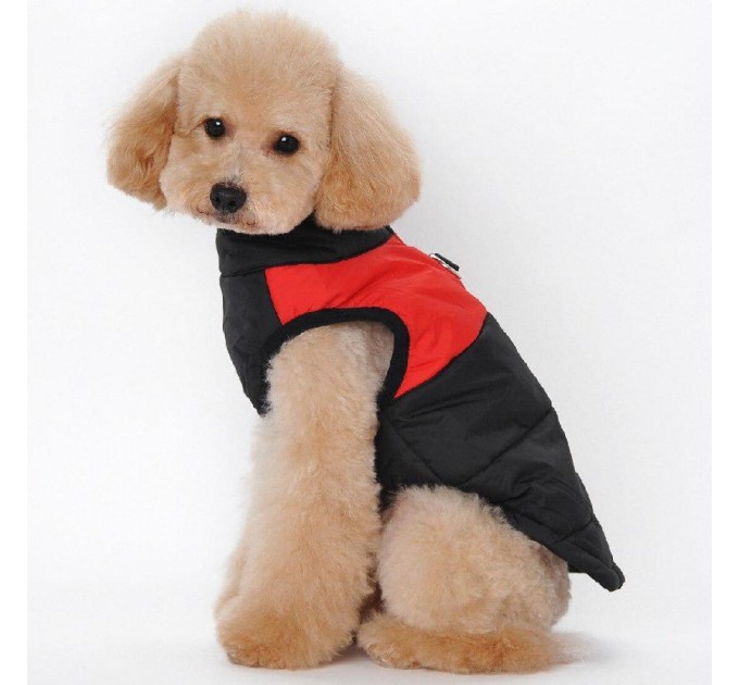 Жилетка для собак «Спорт», черно-красная, размер 2XL