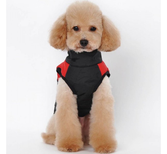 Жилетка для собак «Спорт», черно-красная, размер 4XL
