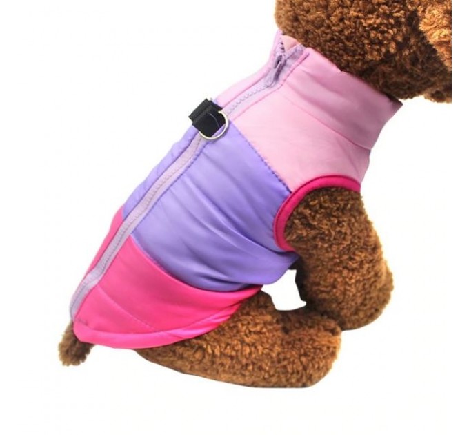 Жилетка для собак «Радуга», размер S, розово-фиолетовый