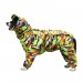 Дождевик для больших собак «Камуфляж», зеленый, размер 9XL