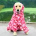 Дождевик для больших собак «Камуфляж», розовый, размер 8XL