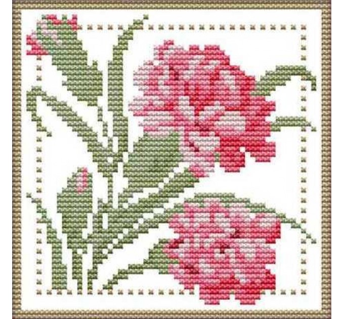 Набор для вышивания крестом 17х17 Нежный цветок (1) Joy Sunday H423