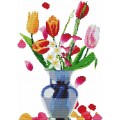 Набор для вышивания крестом 34х42 Тюльпаны в вазе Joy Sunday H079