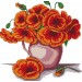 Набор для вышивания крестом 35х34 Маки в кувшине Joy Sunday H356