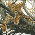 Набор для вышивания крестом 52х52 Леопард на дереве Joy Sunday D714