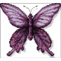 Набор для вышивания крестом 24х22 Фиолетовая бабочка Joy Sunday D475