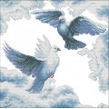 Набор для вышивания крестом 36х36 Пара голубей Joy Sunday D323