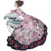 Набор для вышивания крестом 45х50 Дама в цветочном платье Joy Sunday RA271