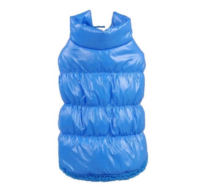 Куртка «Дутик» для собак голубая, размер XL
