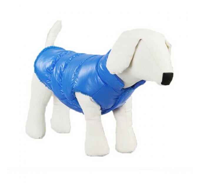 Куртка «Дутик» для собак голубая, размер XS