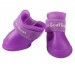 Непромокаемые резиновые сапожки для собак фиолетовые, размер M