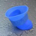 Непромокаемые резиновые сапожки для собак синие, размер 2XL