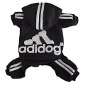 Спортивный костюм для собак «Adidog», черный, размер L