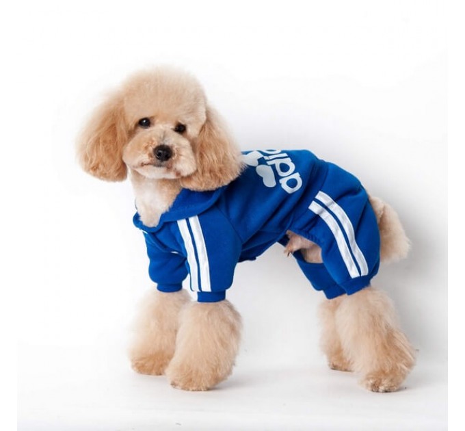 Спортивный костюм для собак «Adidog», синий, размер M