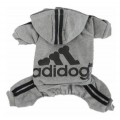 Спортивный костюм для собак «Adidog», серый, размер L