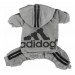 Спортивный костюм для собак «Adidog», серый, размер M