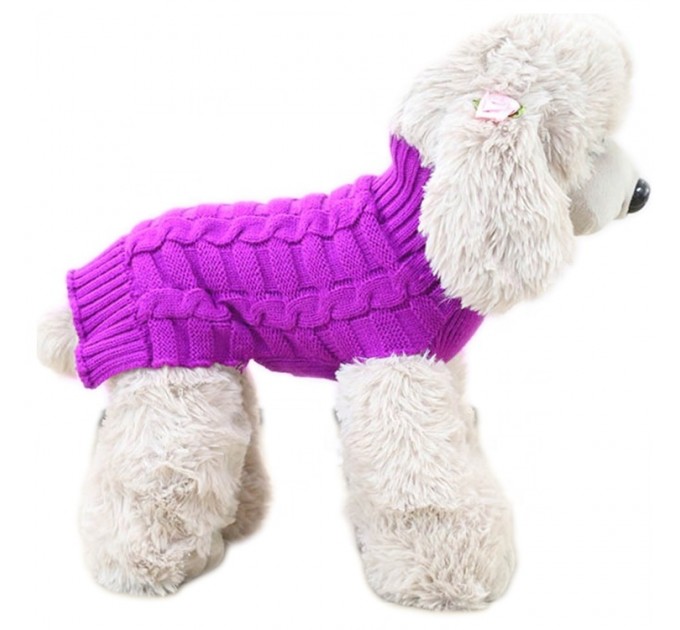 Свитер для собак «Делюкс», фиолетовый, размер 3XL