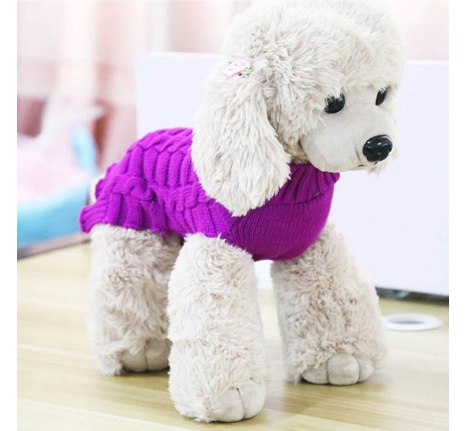 Свитер для собак «Делюкс», фиолетовый, размер XL