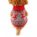 Свитер для собак «Олени», красный, размер XS
