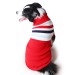 Свитер для больших собак «Полоска», красный, размер 7XL