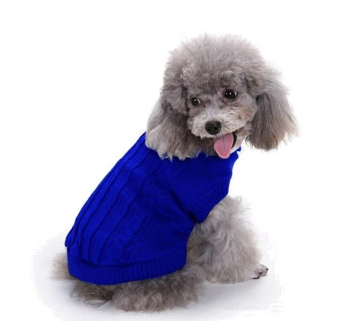 Свитер для собак «Премиум», синий, размер L