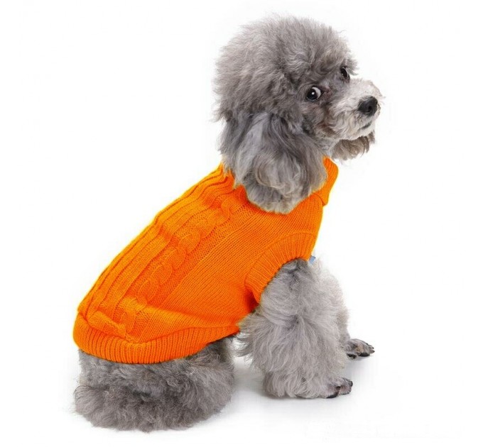 Свитер для собак «Премиум», оранжевый, размер XS