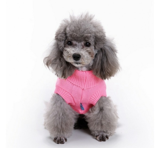 Свитер для собак «Премиум», розовый, размер M