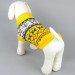 Свитер для собак «Узоры», желтый, размер S (M)