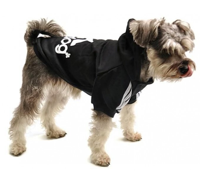 Толстовка Adidog для собак черная, размер 5XL