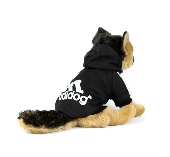 Толстовка Adidog для собак черная, размер XS