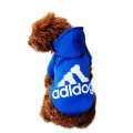 Толстовка Adidog для собак синяя, размер S