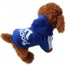 Толстовка Adidog для собак синяя, размер 4XL